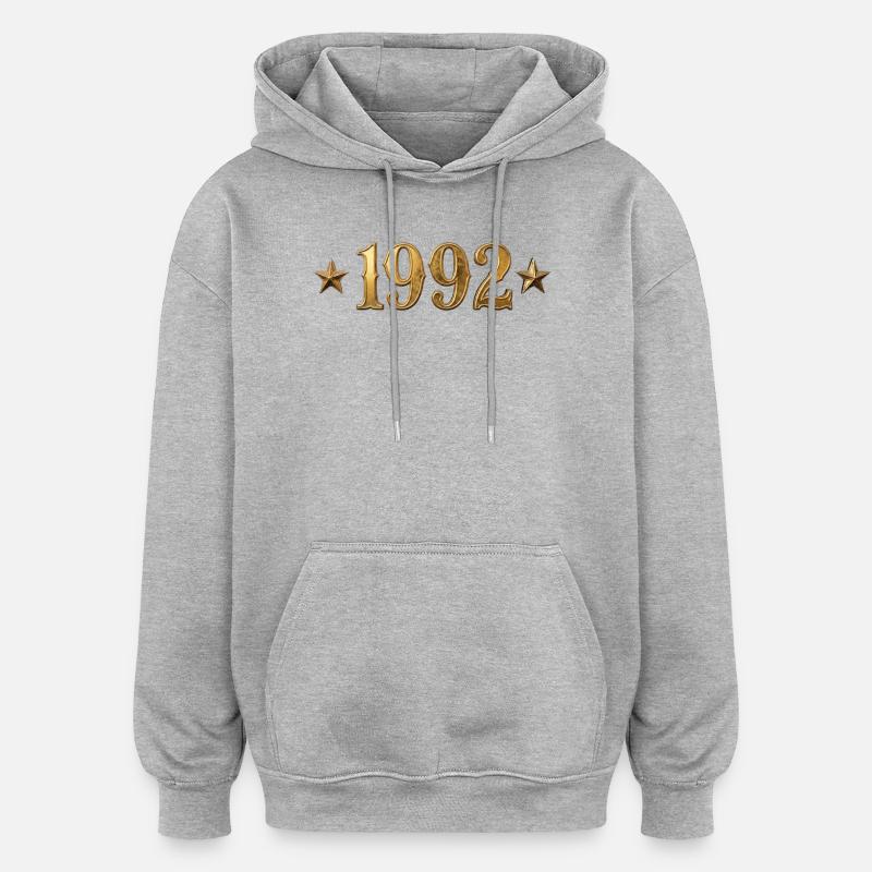 Classic Design Year 1992 - Oversized Unisex Hoodie - heather grey