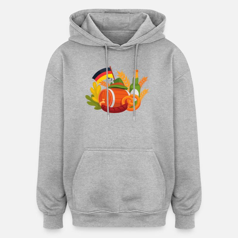 Germany Party Celebrations - Oversized Unisex Hoodie - heather grey