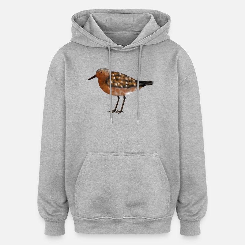 Knutt - Oversized Unisex Hoodie - Grau meliert