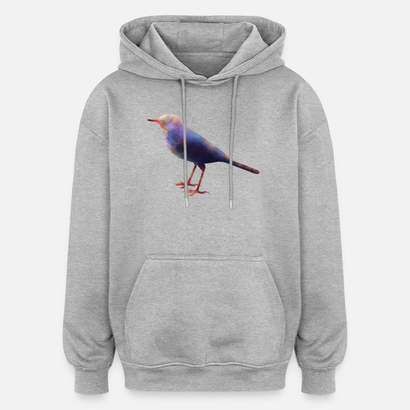 Wagtail - Oversized Unisex Hoodie - heather grey
