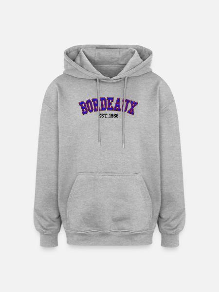 Bordeaux Est. 1966 - Oversized Unisex Hoodie - heather grey