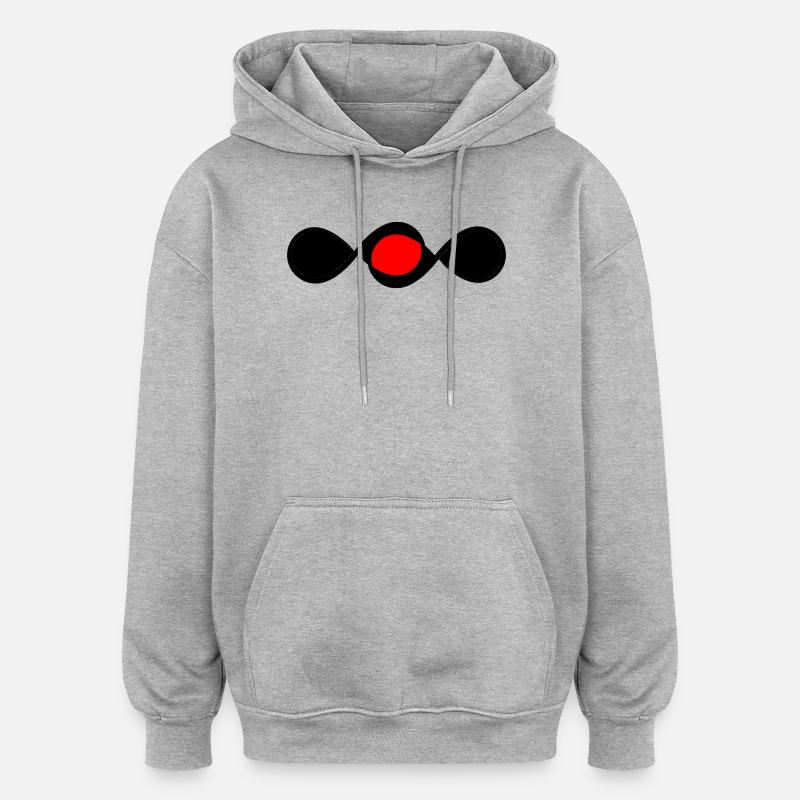 Projecteur Red Infinity - Sweat à capuche oversize unisexe - gris chiné