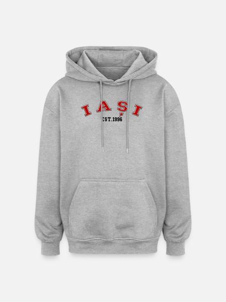 Iași Est. 1996 - Oversized Unisex Hoodie - heather grey
