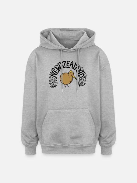 New Zealand - Oversized Unisex Hoodie - heather grey