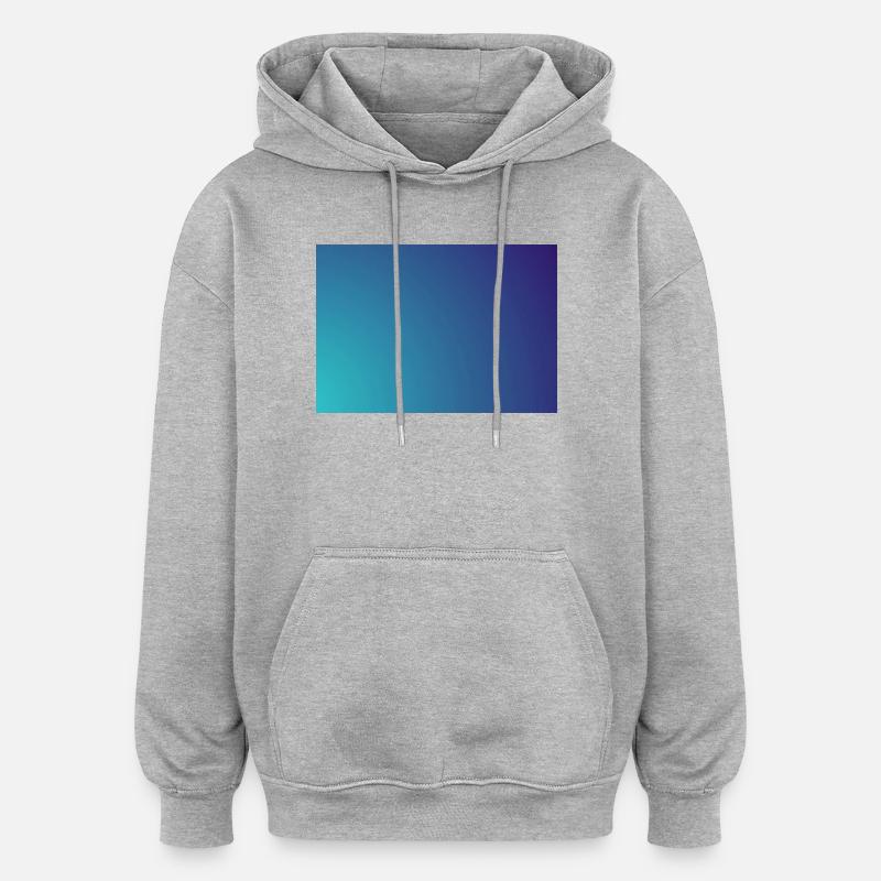 Circling cyan-violet gradient - Oversized Unisex Hoodie - heather grey