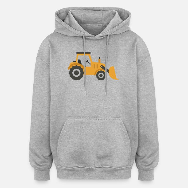 Digger - Oversized Unisex Hoodie - heather grey