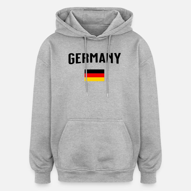 Germany - Oversized Unisex Hoodie - Grau meliert