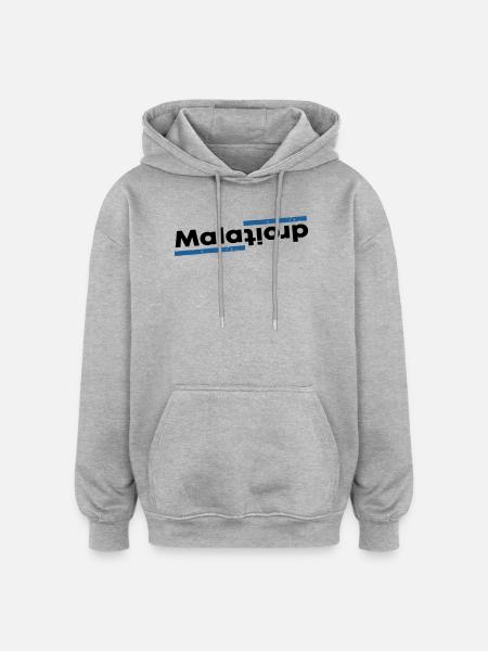 awkward - Oversized Unisex Hoodie - heather grey