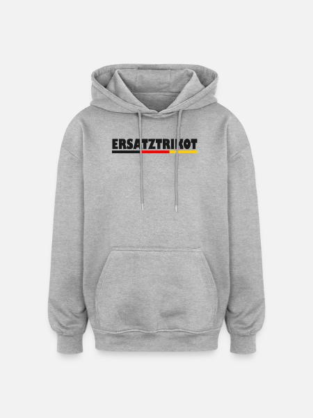 Fan Ersatztrikot - Oversized Unisex Hoodie - Grau meliert