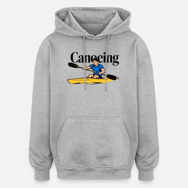 canoeing canoeing - Oversized Unisex Hoodie - heather grey