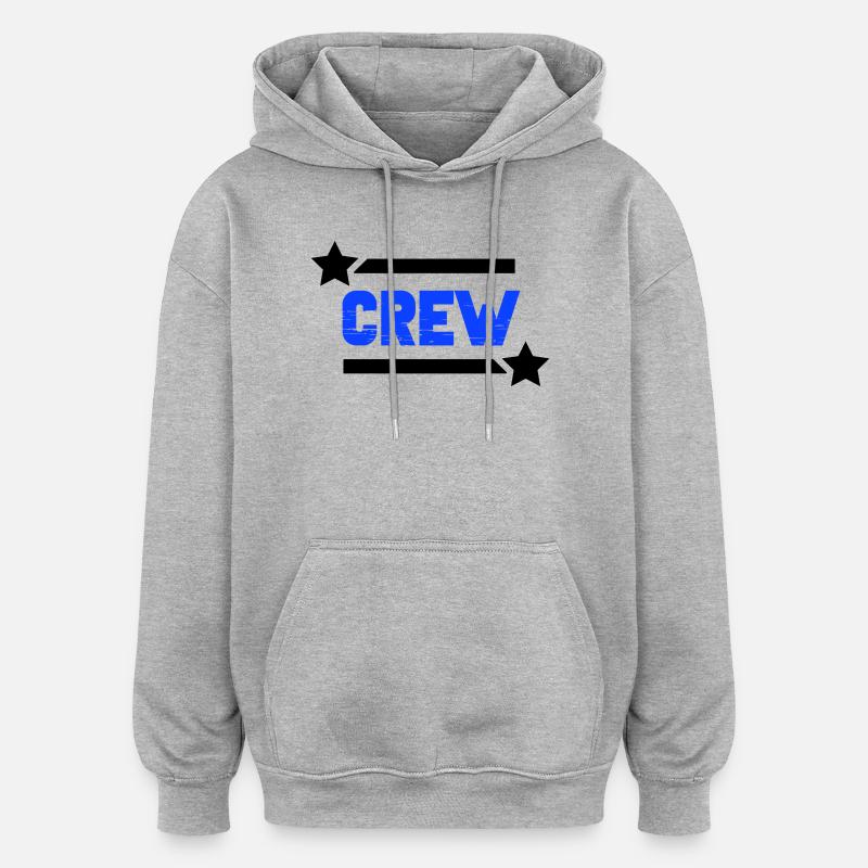 crew_-2- - Oversized Unisex Hoodie - heather grey