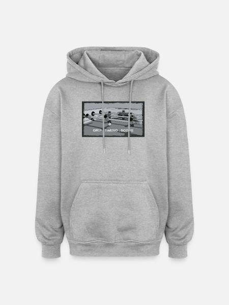 Foosball – Grip, Timing, Goal - Oversized Unisex Hoodie - heather grey