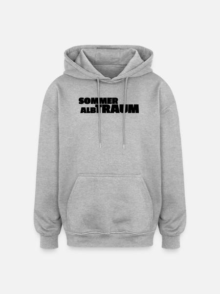 Sommeralbtraum - Oversized Unisex Hoodie - Grau meliert