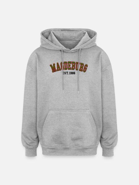 Magdeburg Est. 1986 - Oversized Unisex Hoodie - heather grey