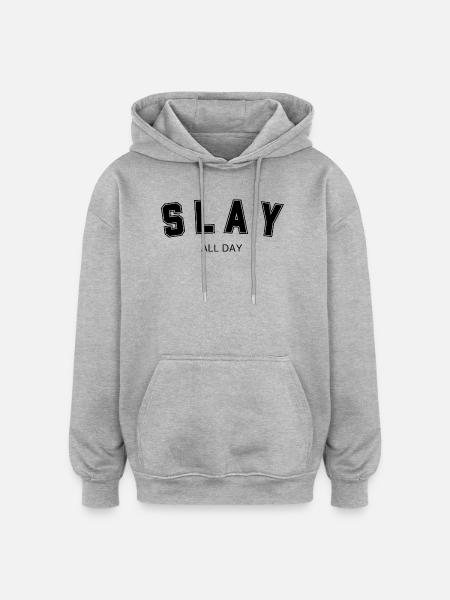 Maillot SLAY - Sweat à capuche oversize unisexe - gris chiné