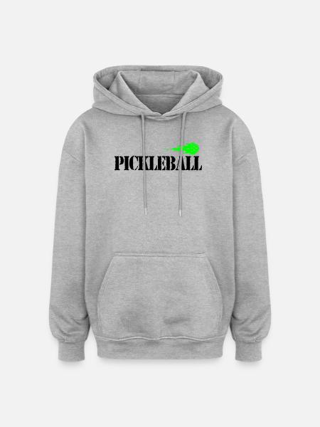Pickleball - Oversized Unisex Hoodie - Grau meliert