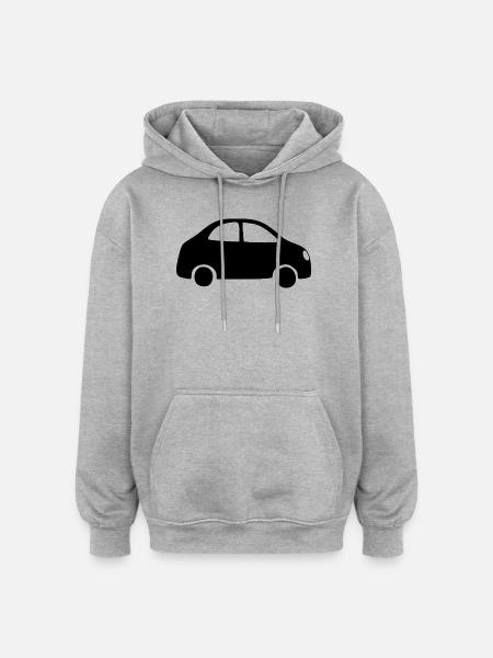 Car Driver's License Gift - Oversized Unisex Hoodie - heather grey