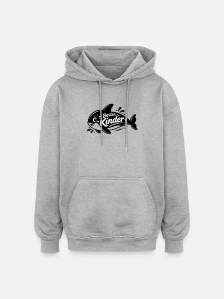 Bester Kinder Stil Hai - Oversized Unisex Hoodie - Grau meliert
