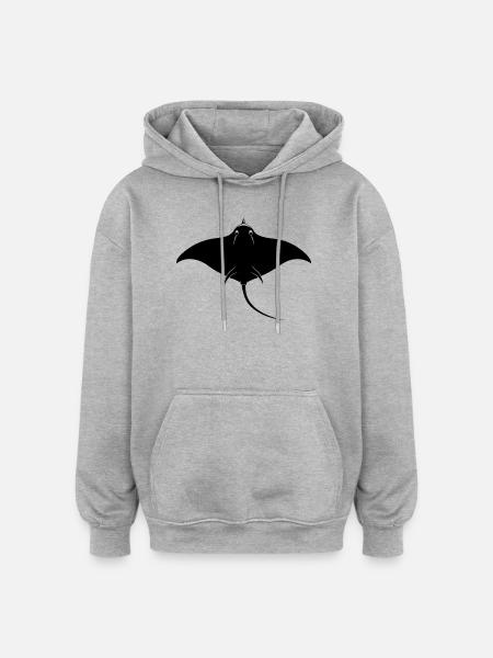 Stingray - Oversized Unisex Hoodie - heather grey
