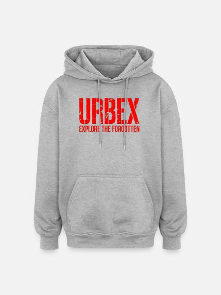 Urbex explore the forgotten - Oversized Unisex Hoodie - heather grey