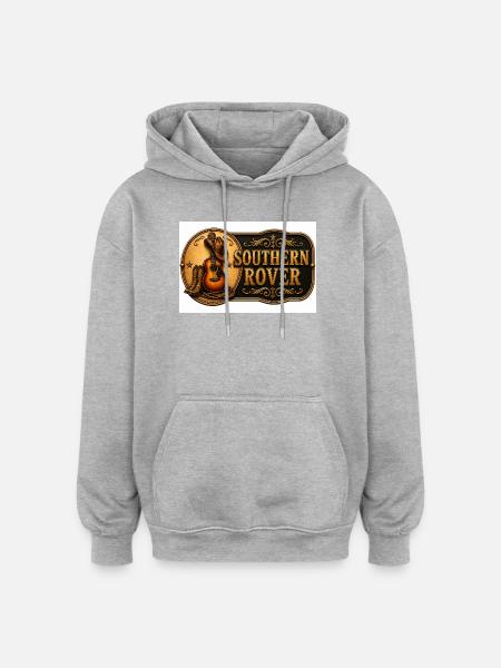 Southern Rover Western Guitar - Oversized Unisex Hoodie - heather grey