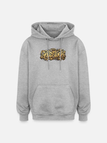 Goldstück Graffiti Hip Hop - Oversized Unisex Hoodie - heather grey