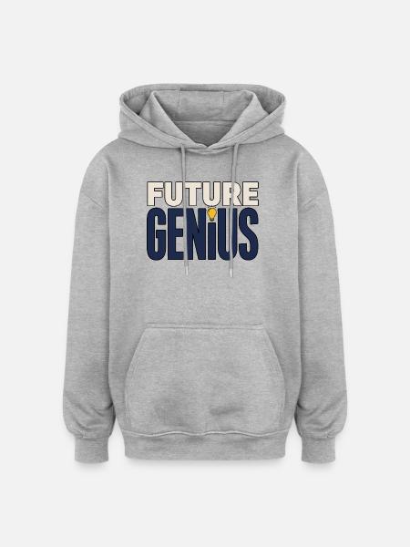 Student Motivation – Future Genius - Oversized Unisex Hoodie - heather grey