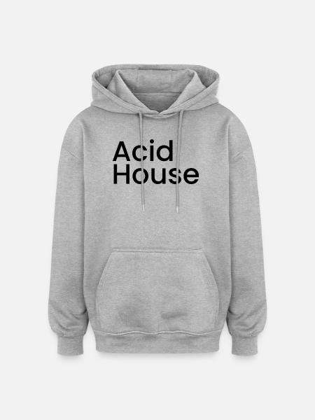 Acid Haus - Oversized Unisex Hoodie - Grau meliert