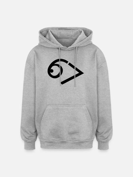Six seven - Oversized Unisex Hoodie - Grau meliert