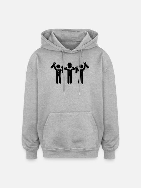 braeutigam_party - Oversized Unisex Hoodie - heather grey