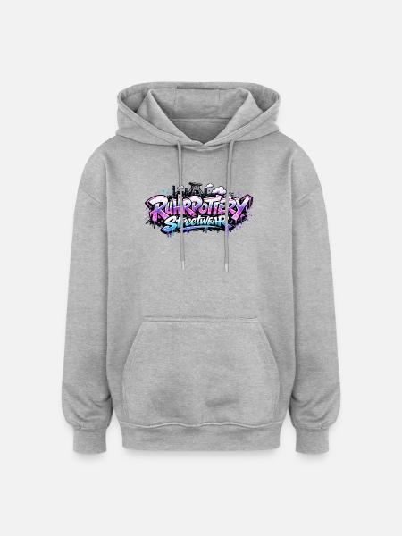 RuhrPottery Streetwear Graffiti - Oversized Unisex Hoodie - heather grey