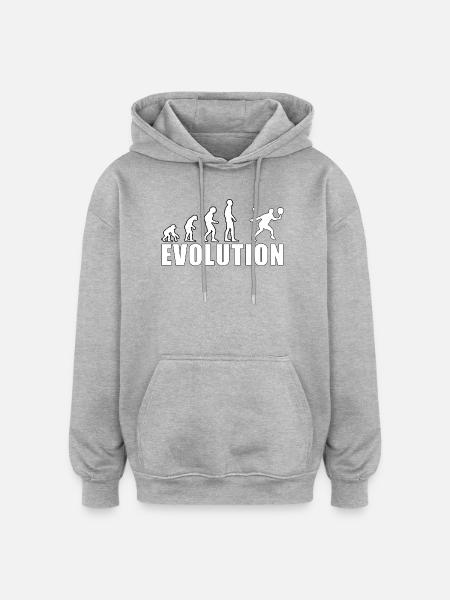 Evolution Padel Professional History Gift - Oversized Unisex Hoodie - heather grey