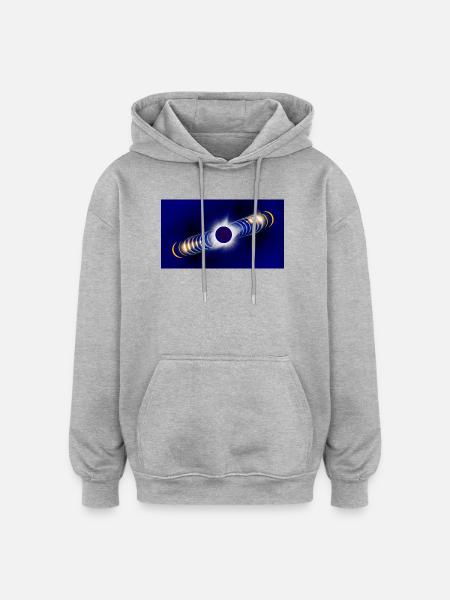 eclipse2026 - Oversized Unisex Hoodie - heather grey