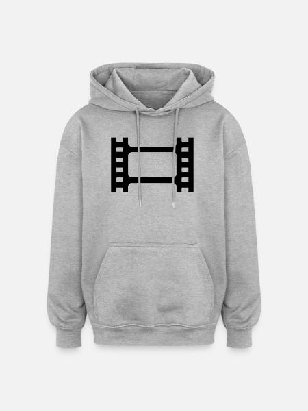 short film - Oversized Unisex Hoodie - heather grey