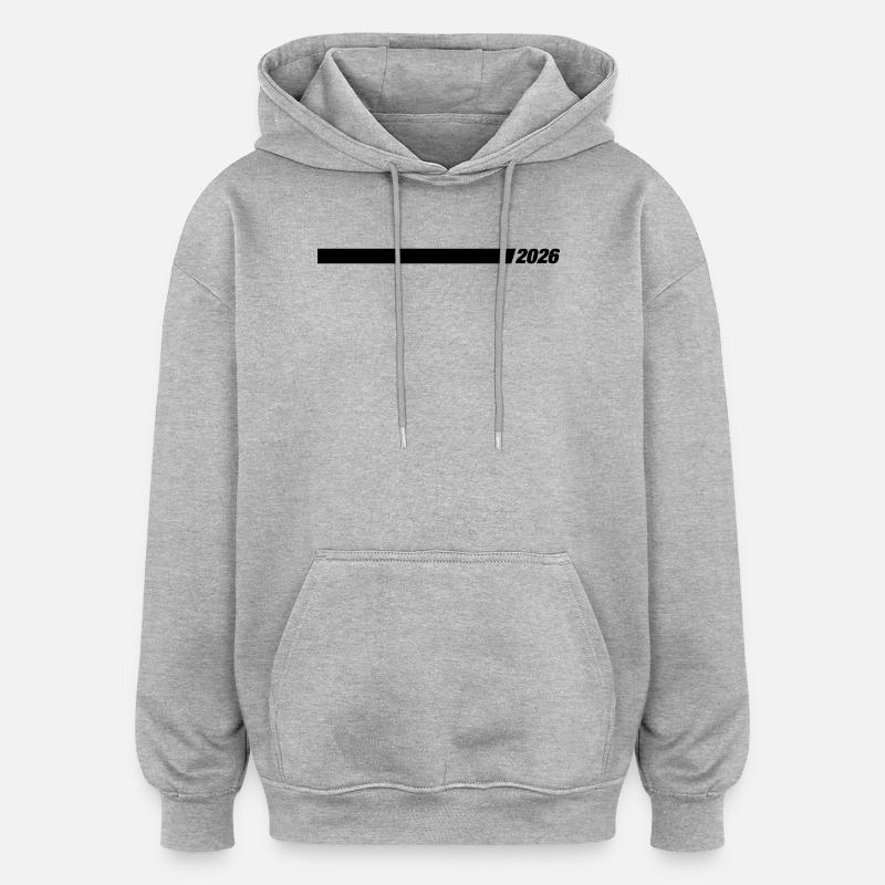 2026 year element - Oversized Unisex Hoodie - heather grey