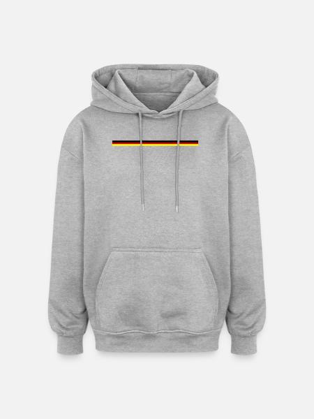 Flag Germany - Oversized Unisex Hoodie - heather grey
