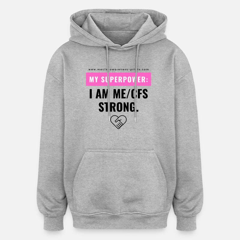 ME/SFC FORT 💪 - Sweat à capuche oversize unisexe - gris chiné