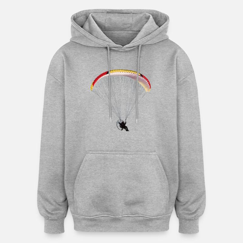 Motorschirm - Oversized Unisex Hoodie - Grau meliert