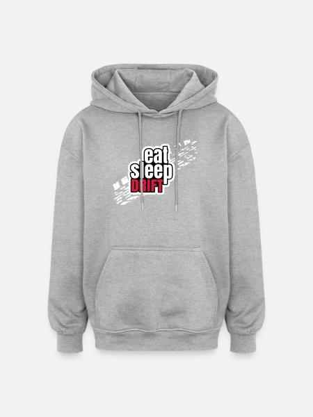 Eat Sleep Drift - Oversized Unisex Hoodie - heather grey