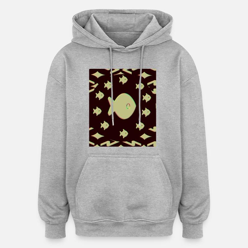Aquarium - Sweat à capuche oversize unisexe - gris chiné