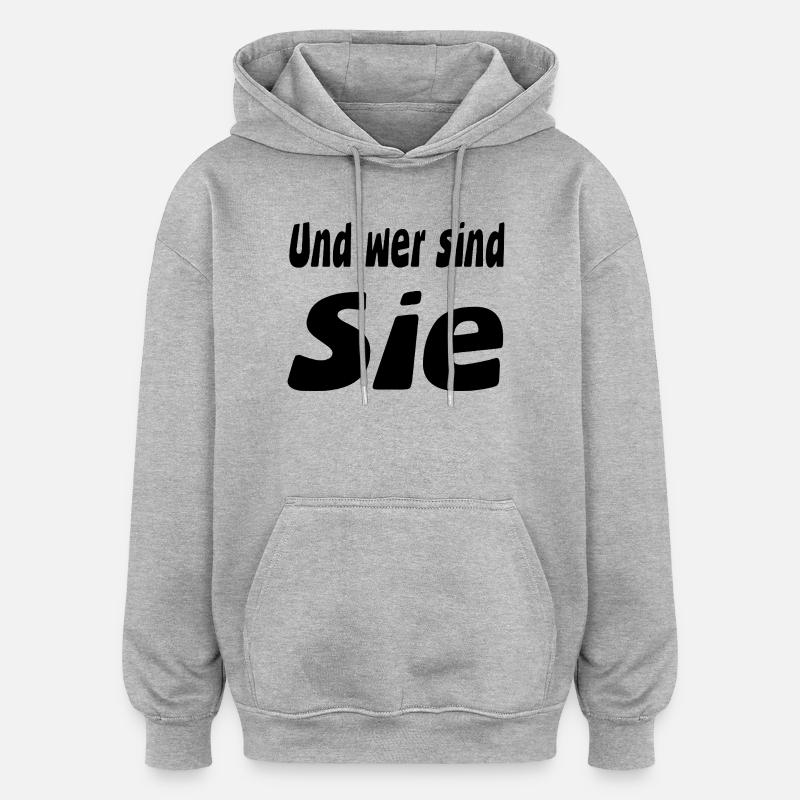 ils - Sweat à capuche oversize unisexe - gris chiné