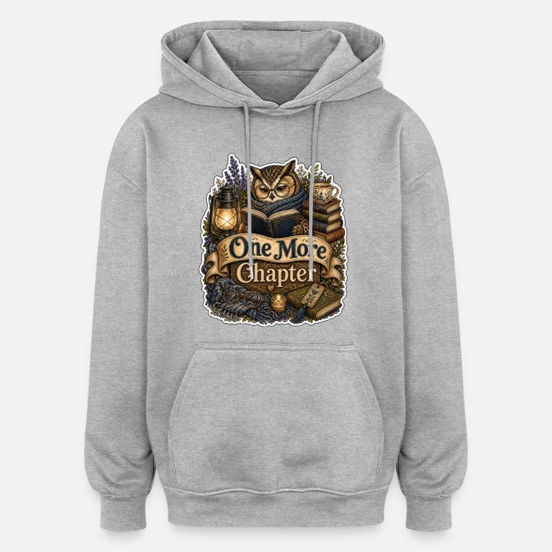 One More Chapter - Oversized Unisex Hoodie - Grau meliert