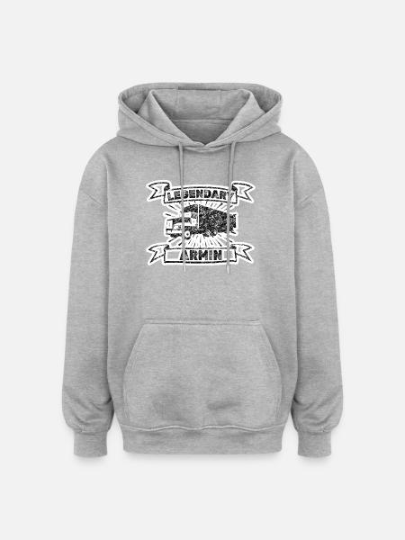 Armin als Brummi - Oversized Unisex Hoodie - Grau meliert