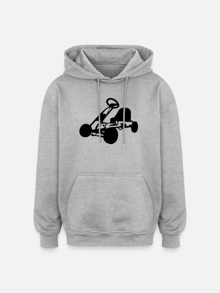 Kettcar - Sweat à capuche oversize unisexe - gris chiné