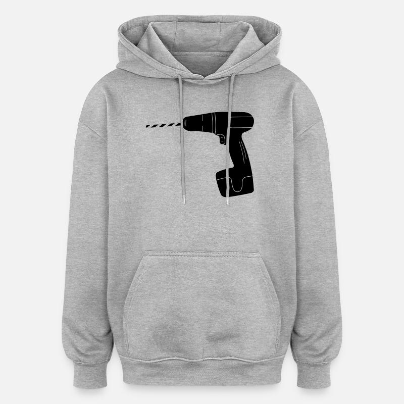 Tool drill logo - Oversized Unisex Hoodie - heather grey