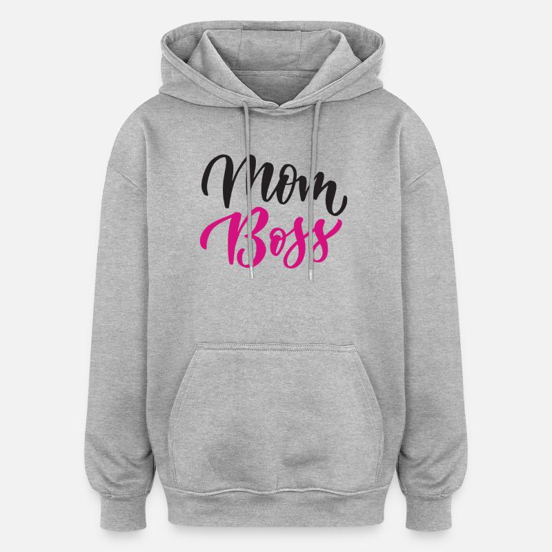 Beste Mama - Oversized Unisex Hoodie - Grau meliert