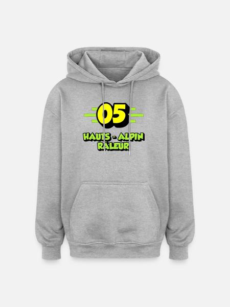 High Alpine Complainer - Oversized Unisex Hoodie - heather grey