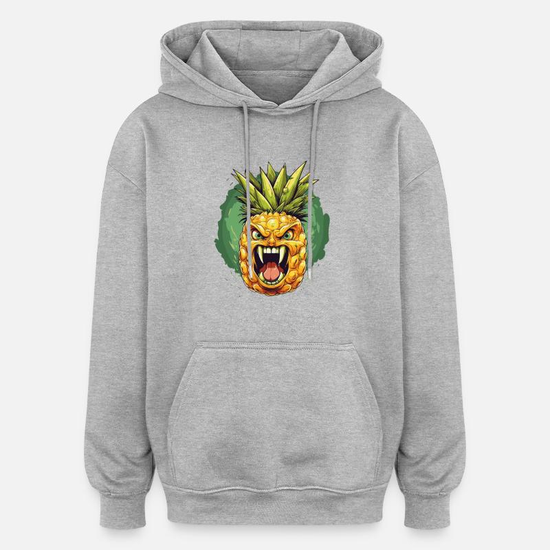 Pineapple Vampire - Oversized Unisex Hoodie - heather grey