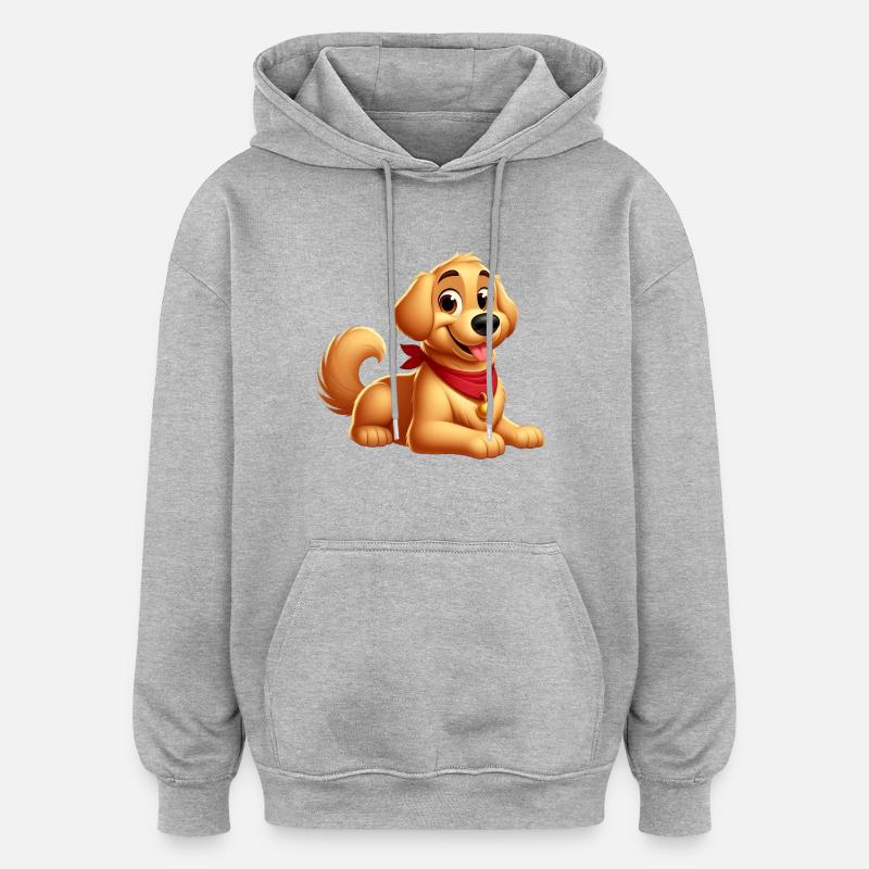 Labrador 6 - Oversized Unisex Hoodie - heather grey