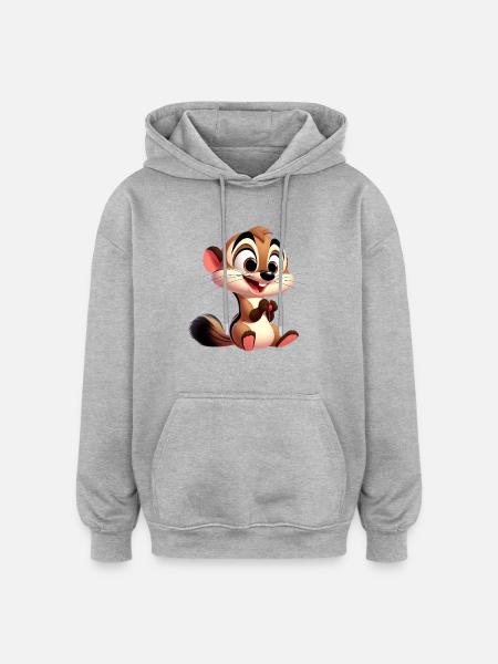 weasel - Oversized Unisex Hoodie - heather grey
